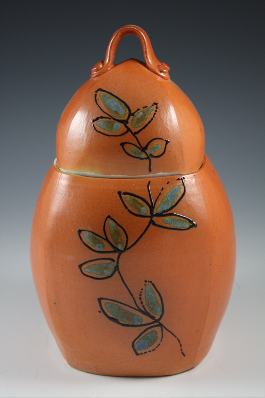Ginger Jar with Leaves