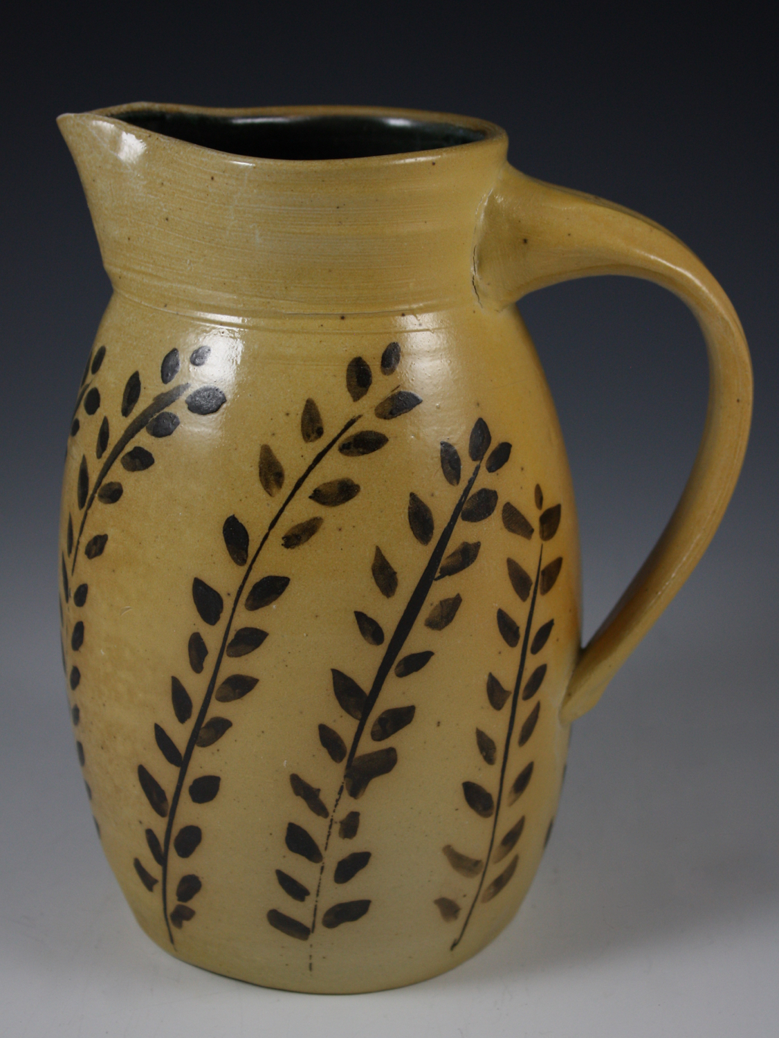 Pitcher with Wheat Design