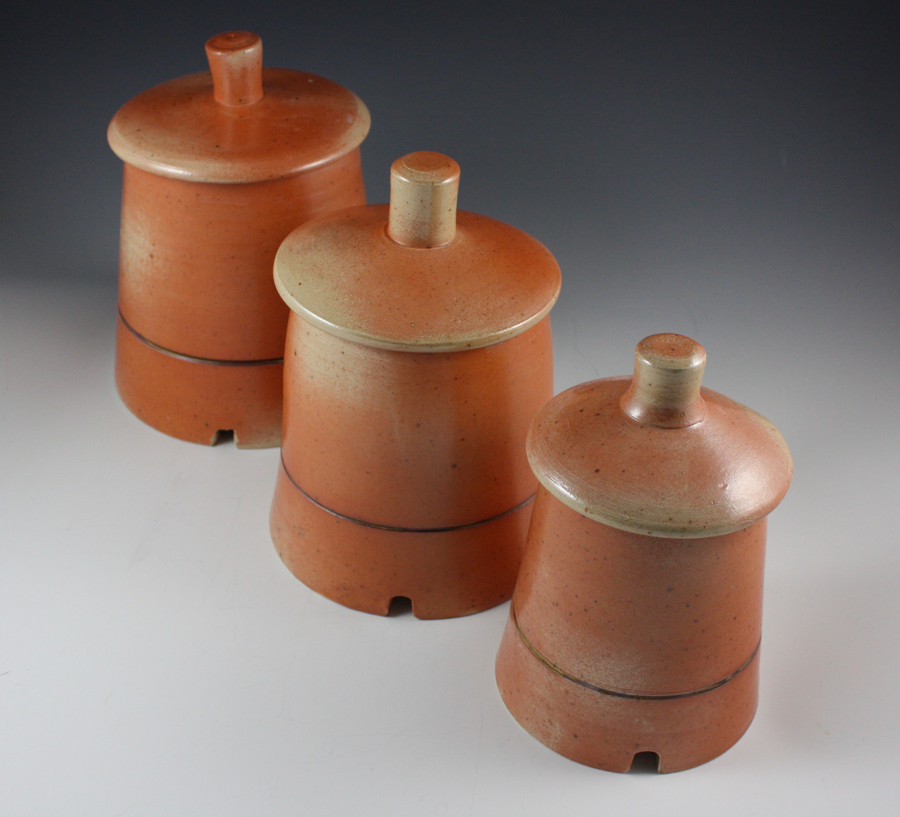 Asian style "Hut" Canister Set
