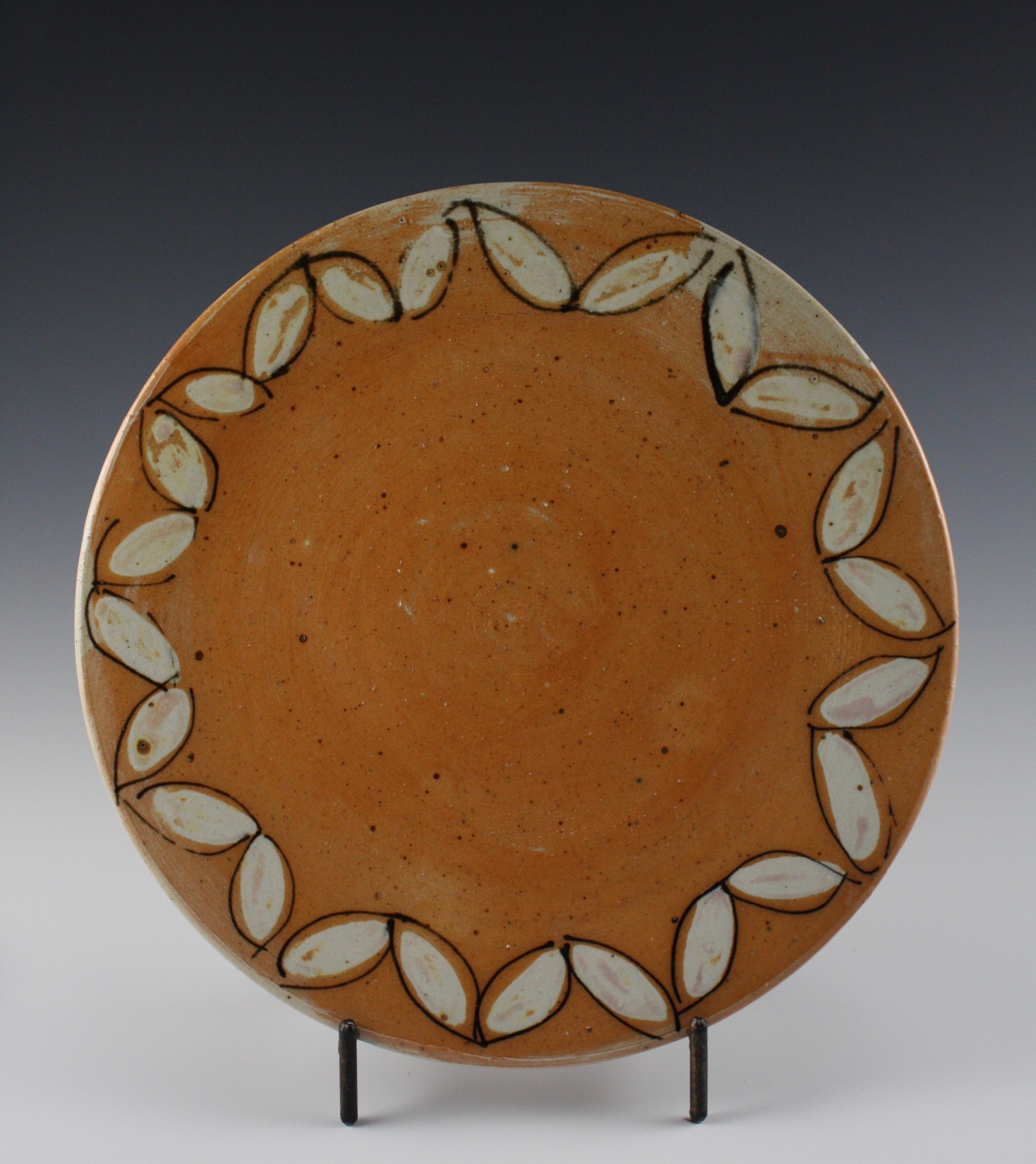 Plate with Leaf Pattern #5