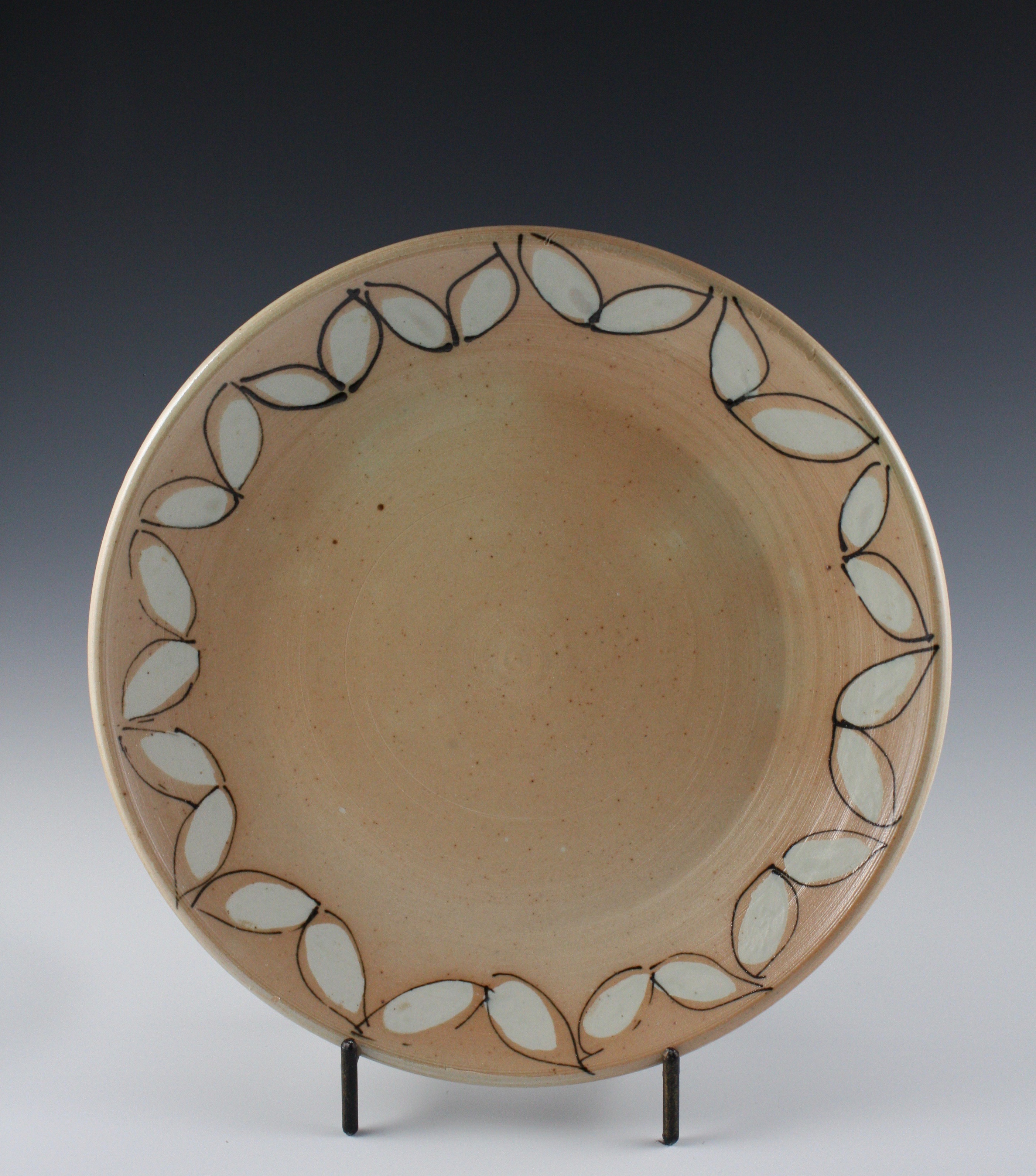 Plate with Leaf Design #6