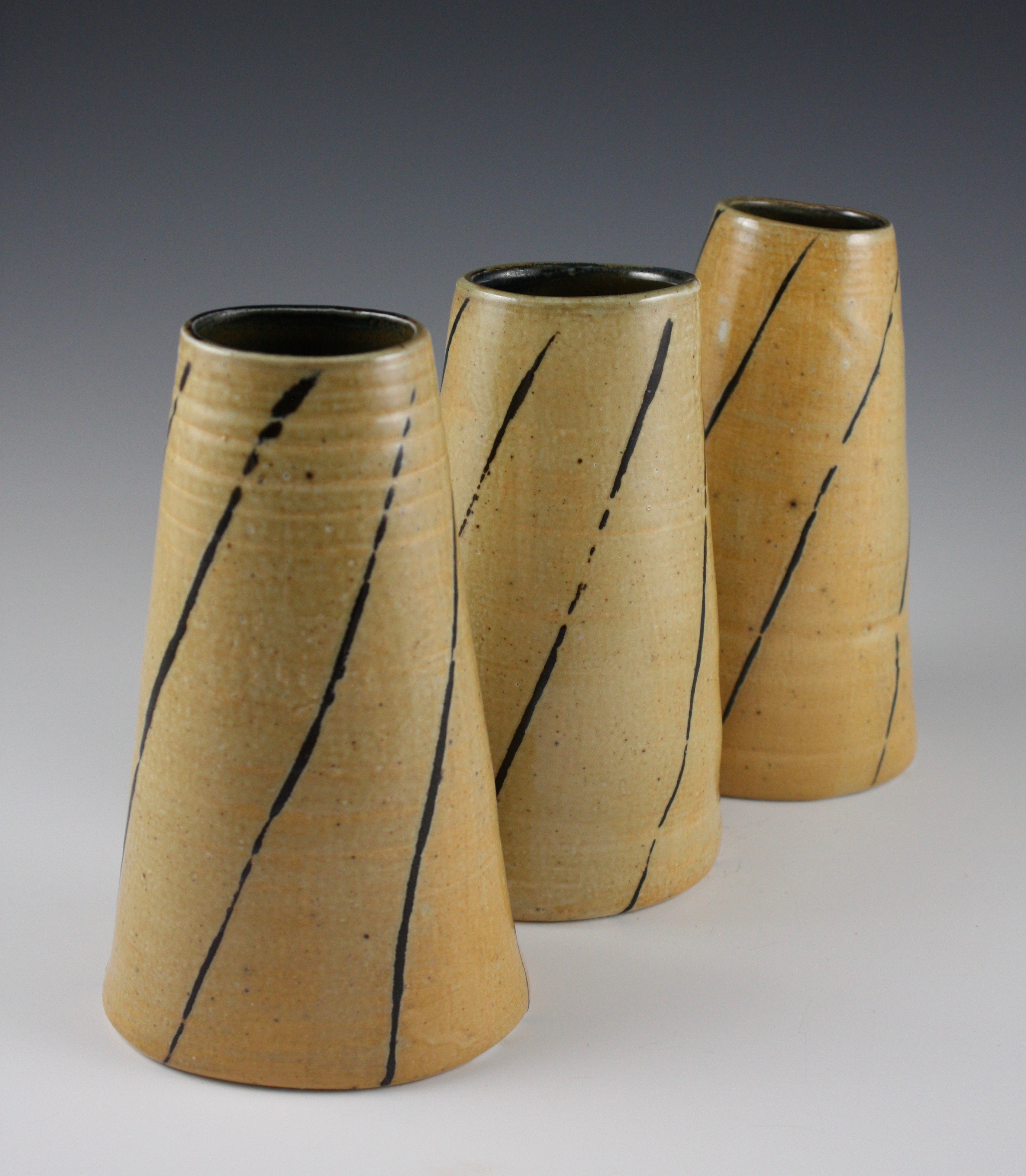 Trio of Bud Vases