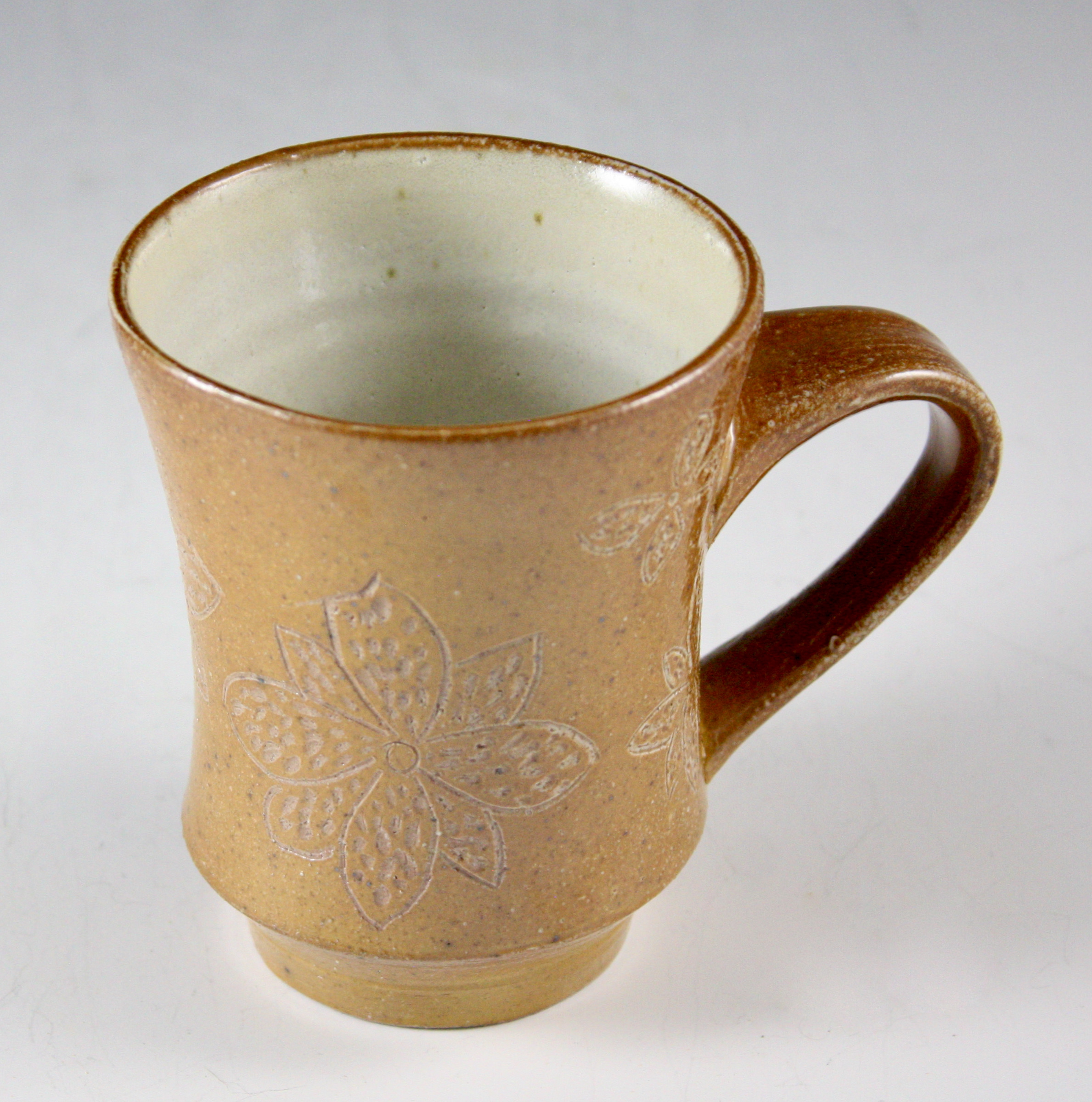 Mug with Carved Floral Design 21-13