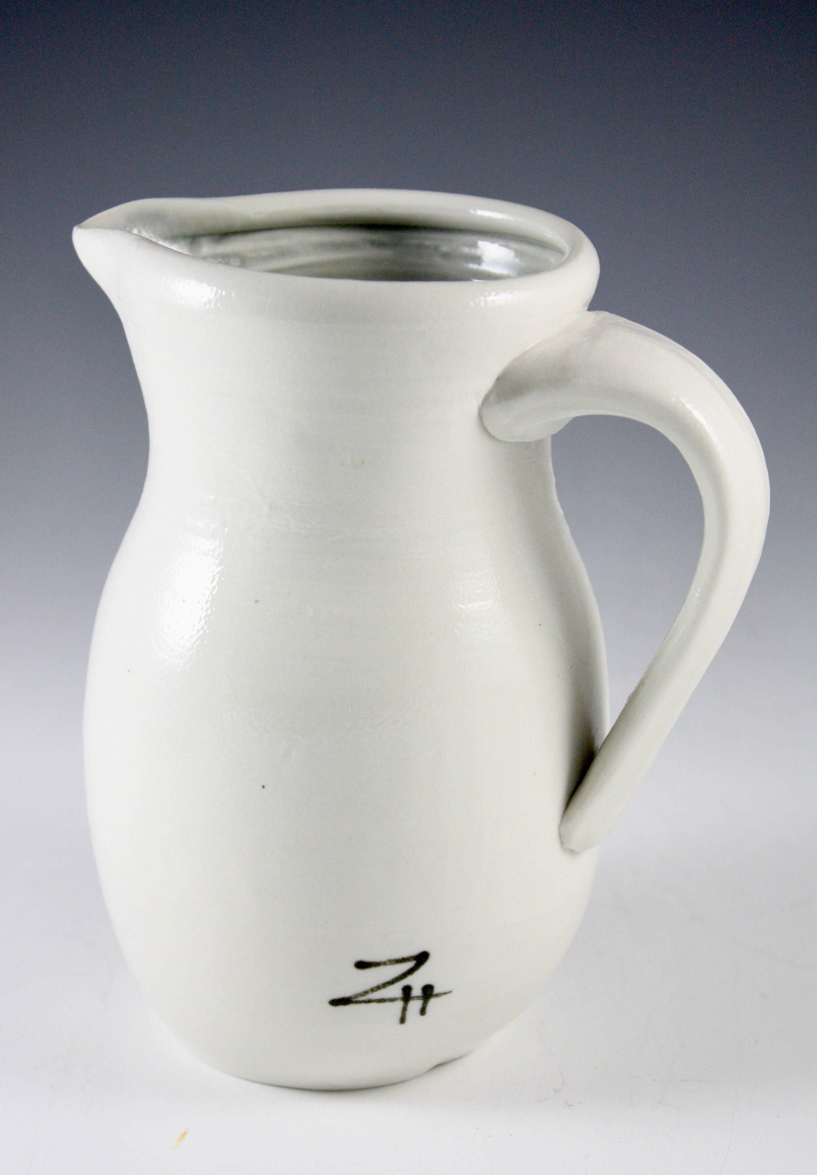 Porcelain Pitcher with Black Slip Decoration 21-323