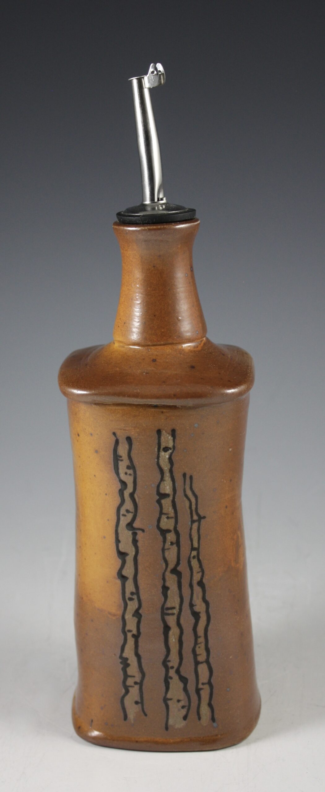 Oil Bottle with Aspen Decoration 22-251